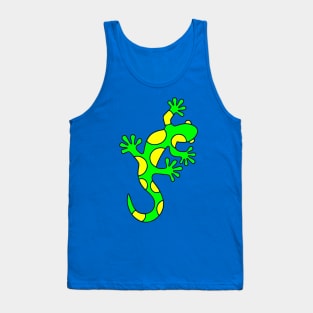 Poison Green Yellow Lizard Tank Top